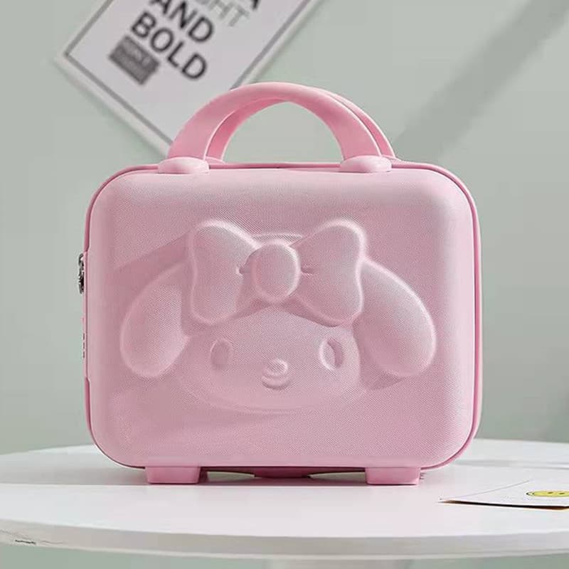 3D Rabbit 14-inch Handheld Password Suitcase, Small Luggage, Women's Makeup Case, Storage, Wholesale, Carry-on Suitcase, Anime Cartoon