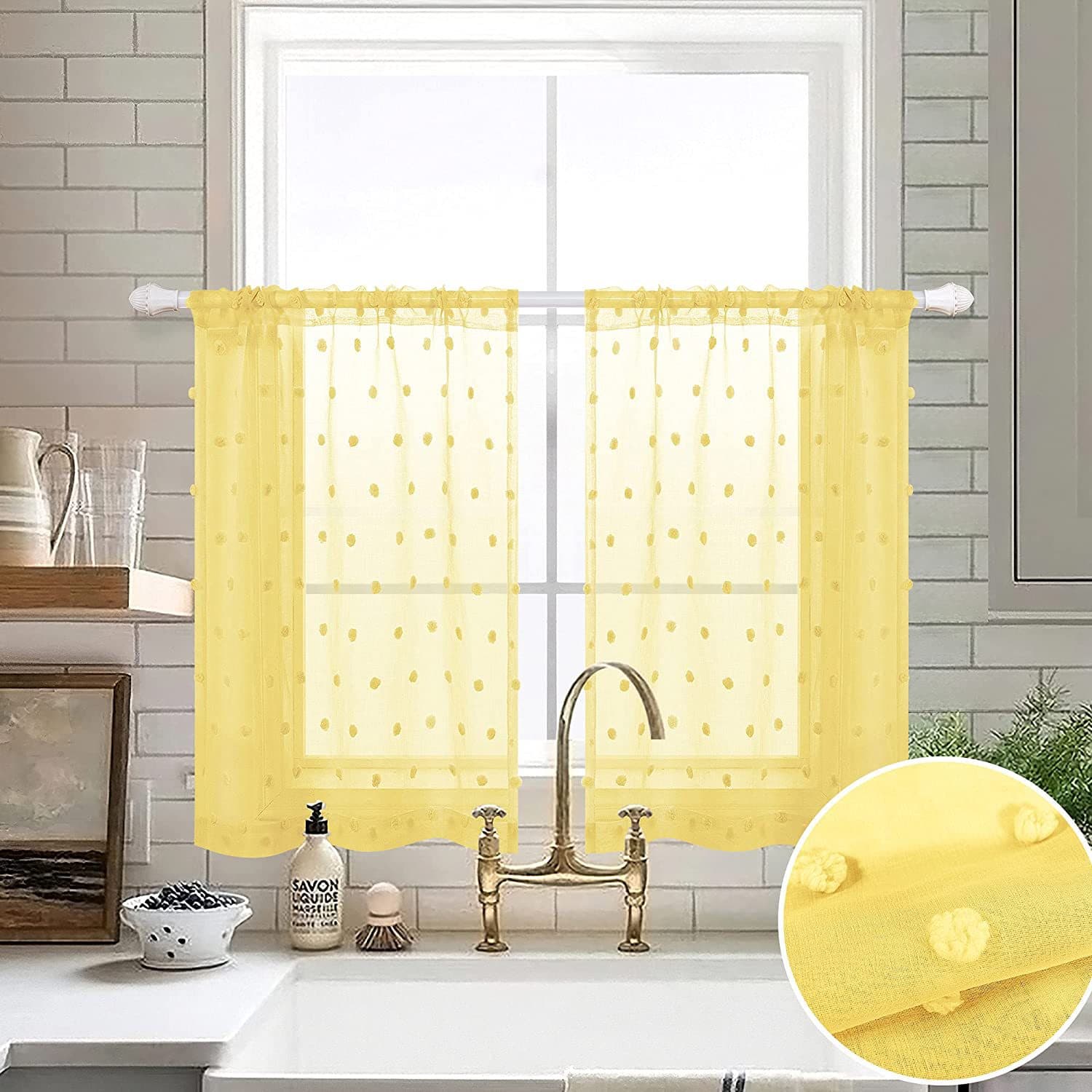 Factory Direct Supply Cross-border E-commerce Platform Amazon WISH Trending Kitchen Boys and Girls Bedroom Small Curtain Short Curtain
