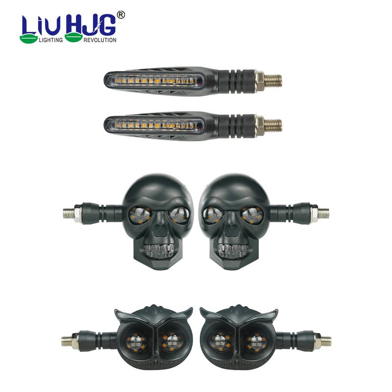 Motorcycle Turn Signal Indicator Light Modification LED Flowing Three-Color Corner Daytime Running Light Motorcycle Turn Signal