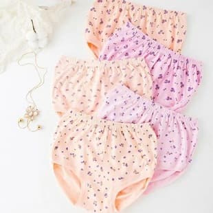 Women's Underwear, Middle-Aged and Elderly Pure Cotton Briefs, High-Waist, Southern Style, Triangle Briefs for Moms, Plus Size and Extra Large