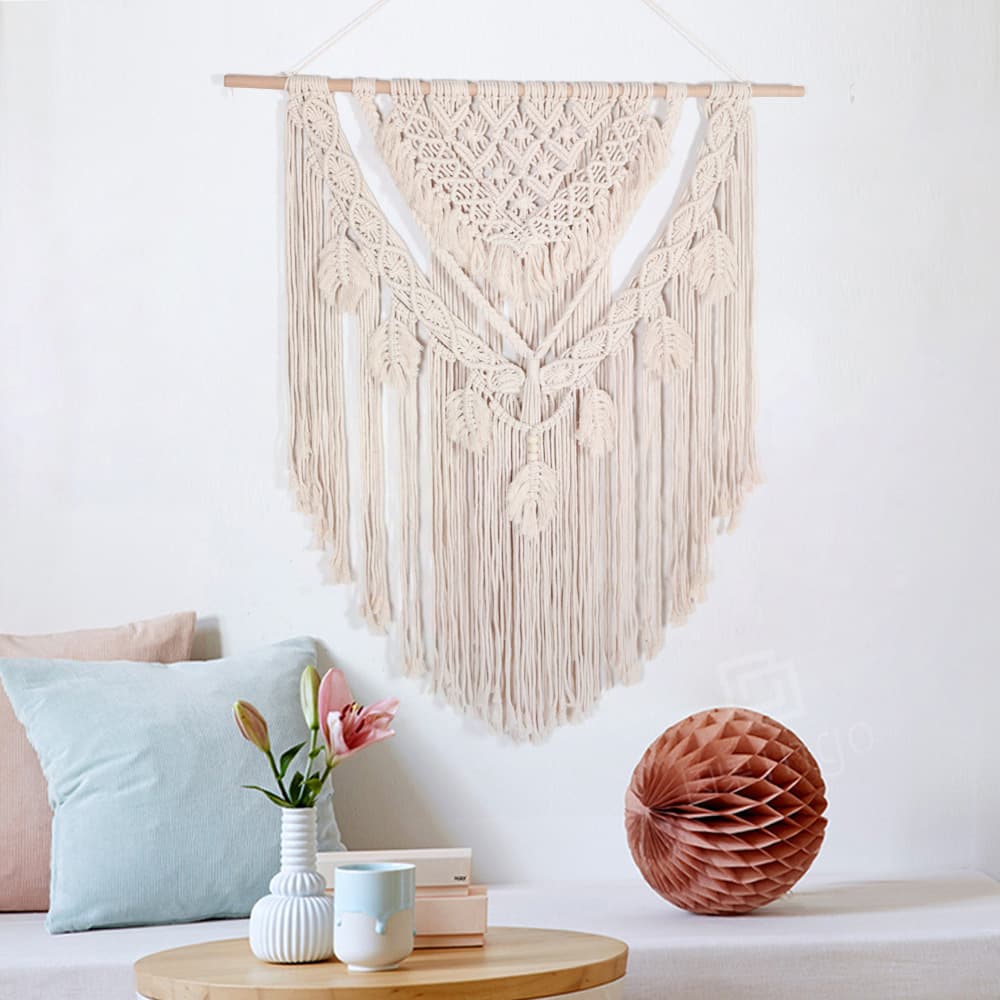 Nordic Style Handwoven Tapestry, Bohemian Wall Hanging Decoration for Home, Bedroom, Bedside Background