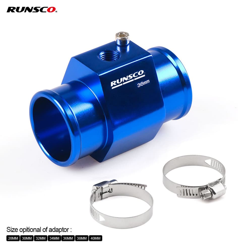Cross-border Car Modification Water Temperature Gauge Accessories Racing Universal Water Temperature Sensor Adapter Aluminum Alloy 28-42cm