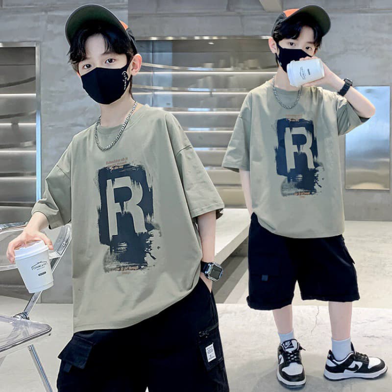 Boys Summer Short Sleeve T-Shirt 2026 New Style Thin Fabric Top for Kids