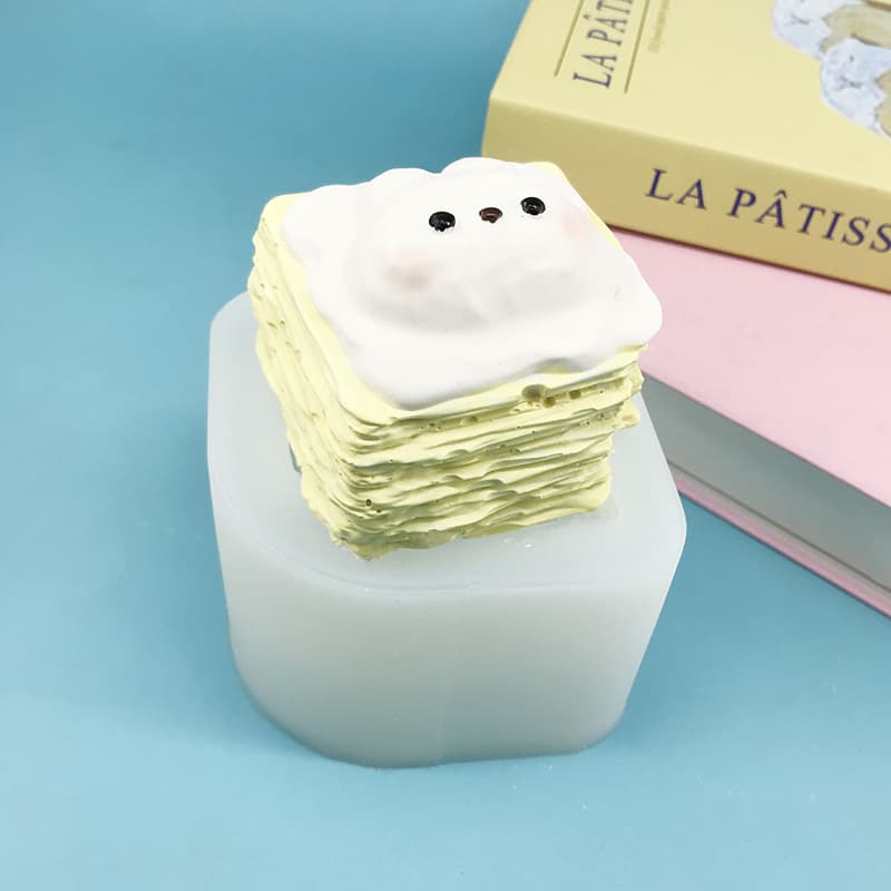 Squishy Toy Mold Bunny Thousand Layer Cheese Silicone Mold DIY Handmade Mold Baking Chocolate Mousse Mold