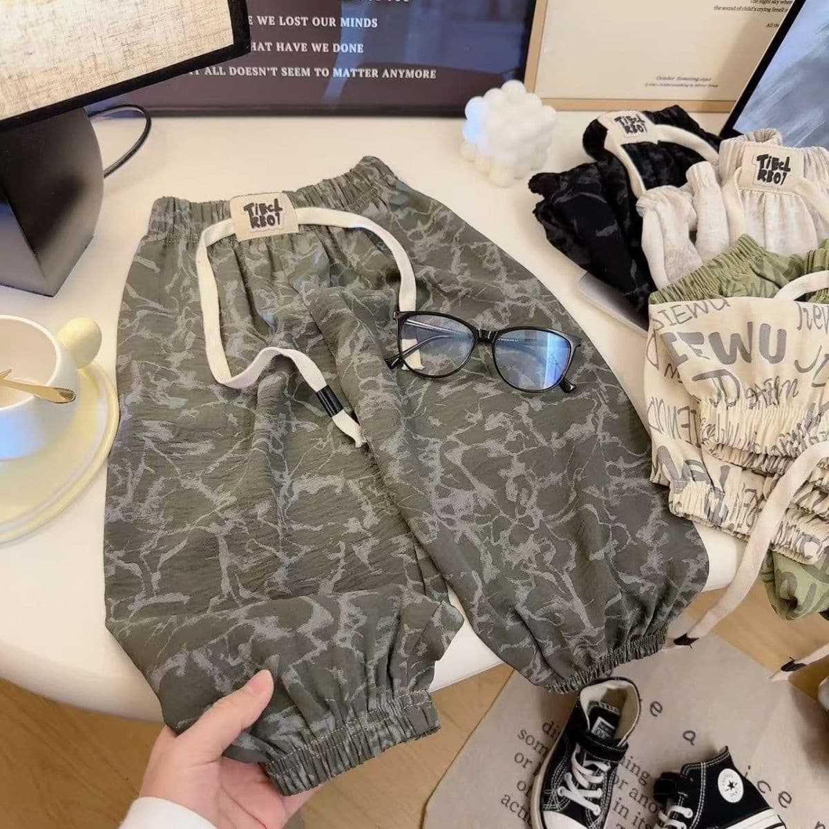 2026 New Children's Pants Boys' Casual Pants Summer Ice Silk Anti-Mosquito Pants Stylish Baby Sports Pants Versatile Trendy