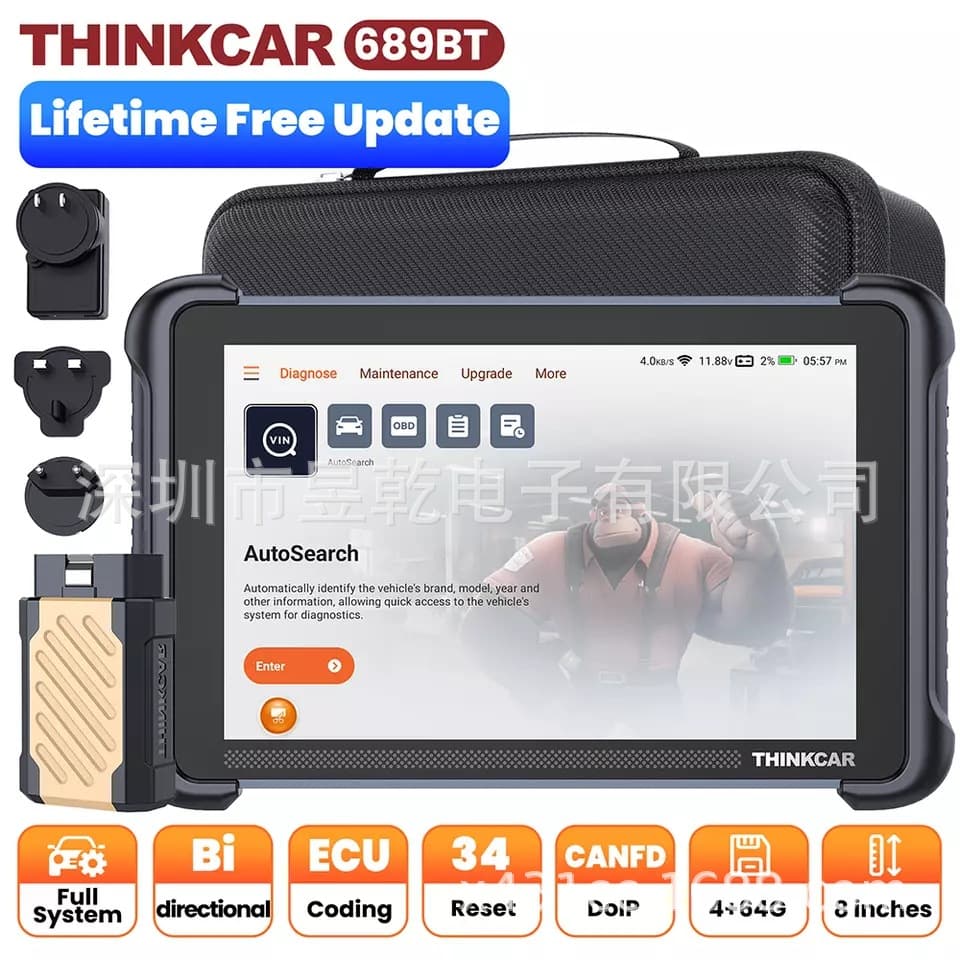 ThinkCar THINKSCAN 689BT Car Diagnostic Tool CANFD DOIP