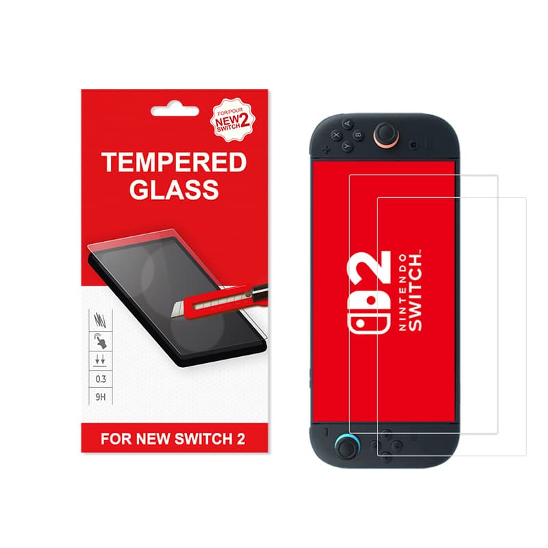 For Nintendo Switch 2 Console Tempered Glass HD High-Aluminum NS2 Screen Glass Curved Edge Protective Film