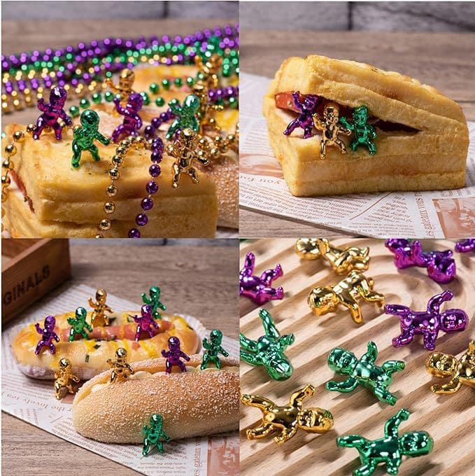 Carnival Miniature Baby Cake Doll Electroplated Plastic Accessories Suitable for Carnival Party Supplies