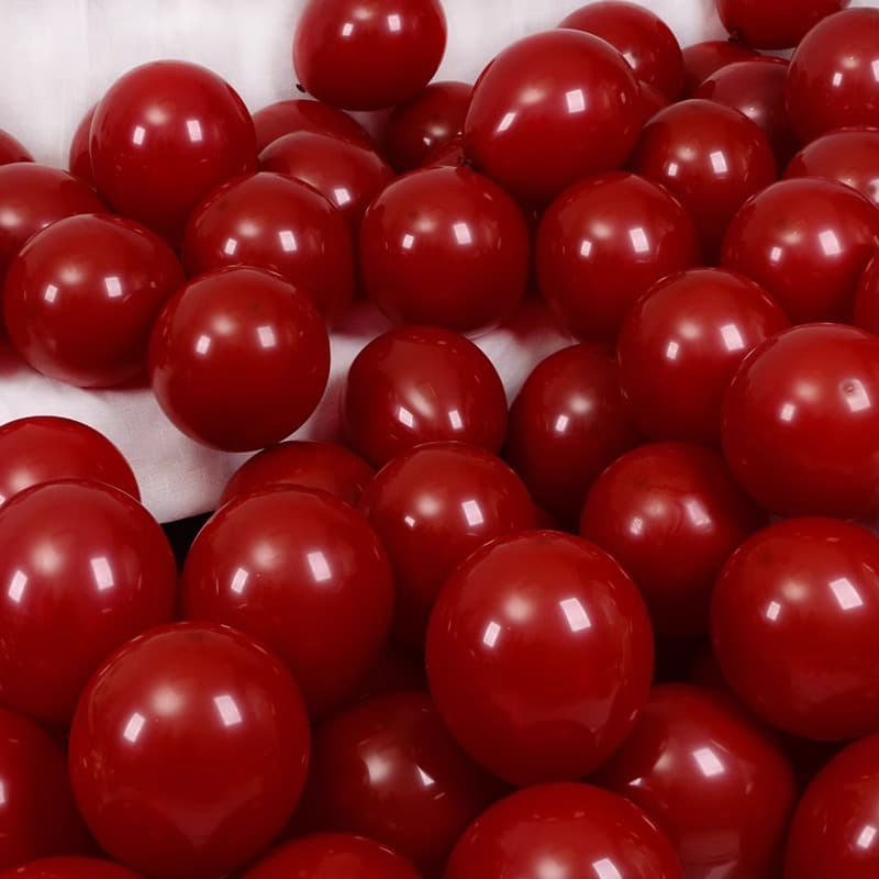 Pomegranate red 5/10/12/18 inch ruby red gold balloon wedding opening shopping mall scene decoration