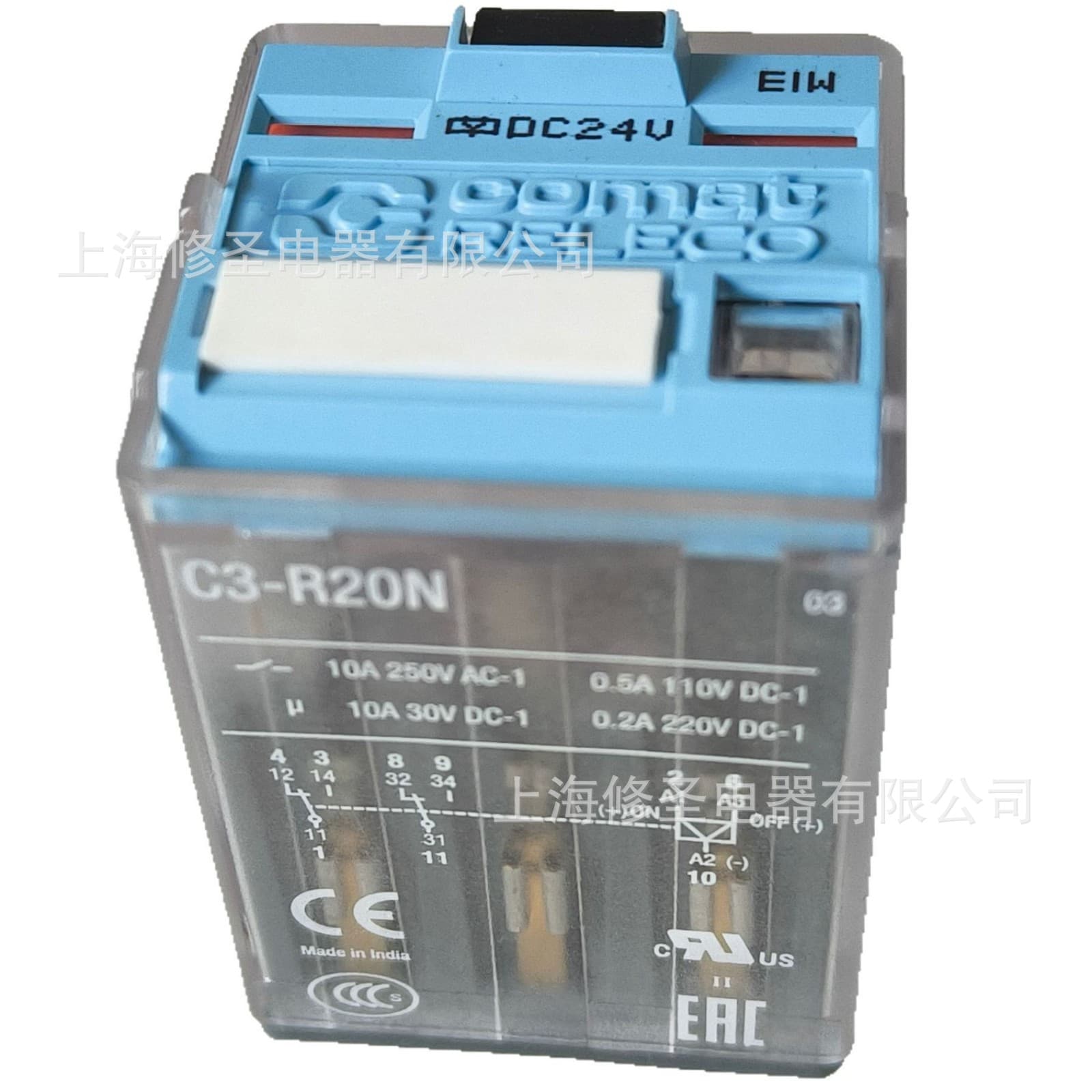 Brand new original Comat RELECO relay C3-R20, genuine Yike C3-R20N, bulk discounts and invoicing available.