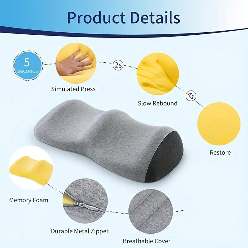 Leg Pillow Memory Foam Knee Support Sleeping Elevator Pad Bedtime Leg Rest Maternity Pregnant Women Foot Rest Cushion