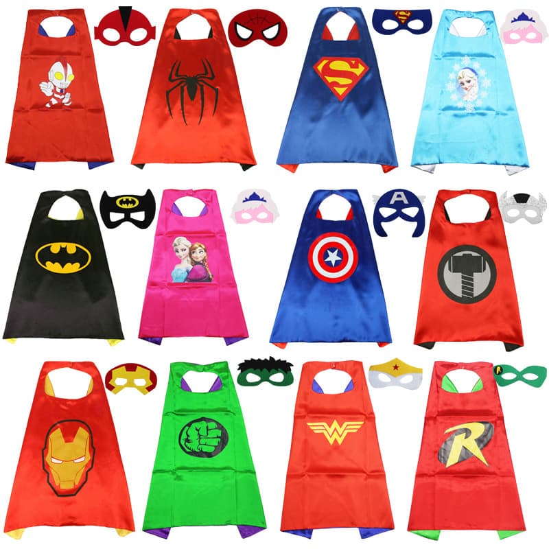 Children's Day Performance Marvel Heroes Cape Adult Spider-Man Superman Captain America Batman Iron Man Cape