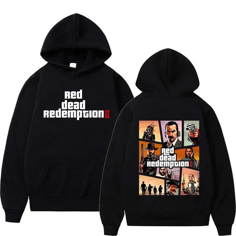 [Cross-border EU Size] Red Dead Redemption 2 Graphic Hoodie Men Women
