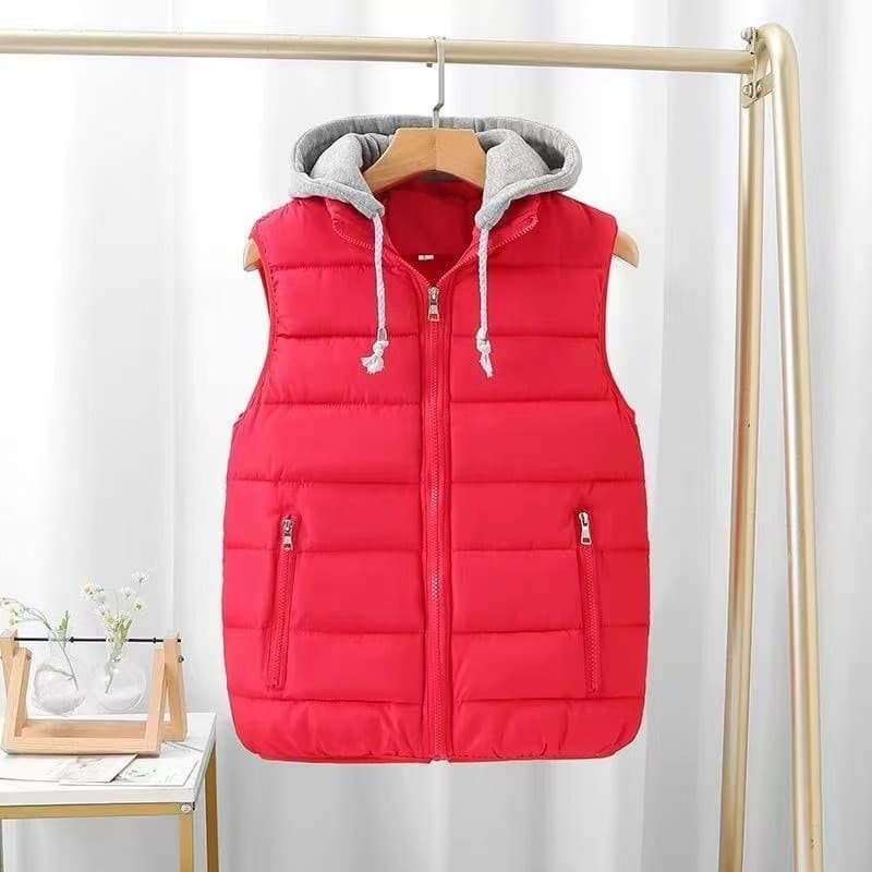 Hot-Selling Autumn Winter Men's Padded Cotton Vest Thickened Cotton Vest with LOUG Letter Print Wholesale Women's Cotton Tank Vest