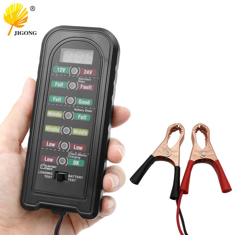 12V/24V Battery Tester Clamp Type Car Battery Tester Portable Battery Tester