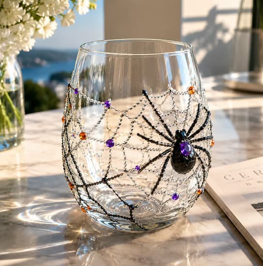 Wholesale Cross-Border New Glass Cup Flower Bouquet Shape Glass Craft Cup Whiskey Glass