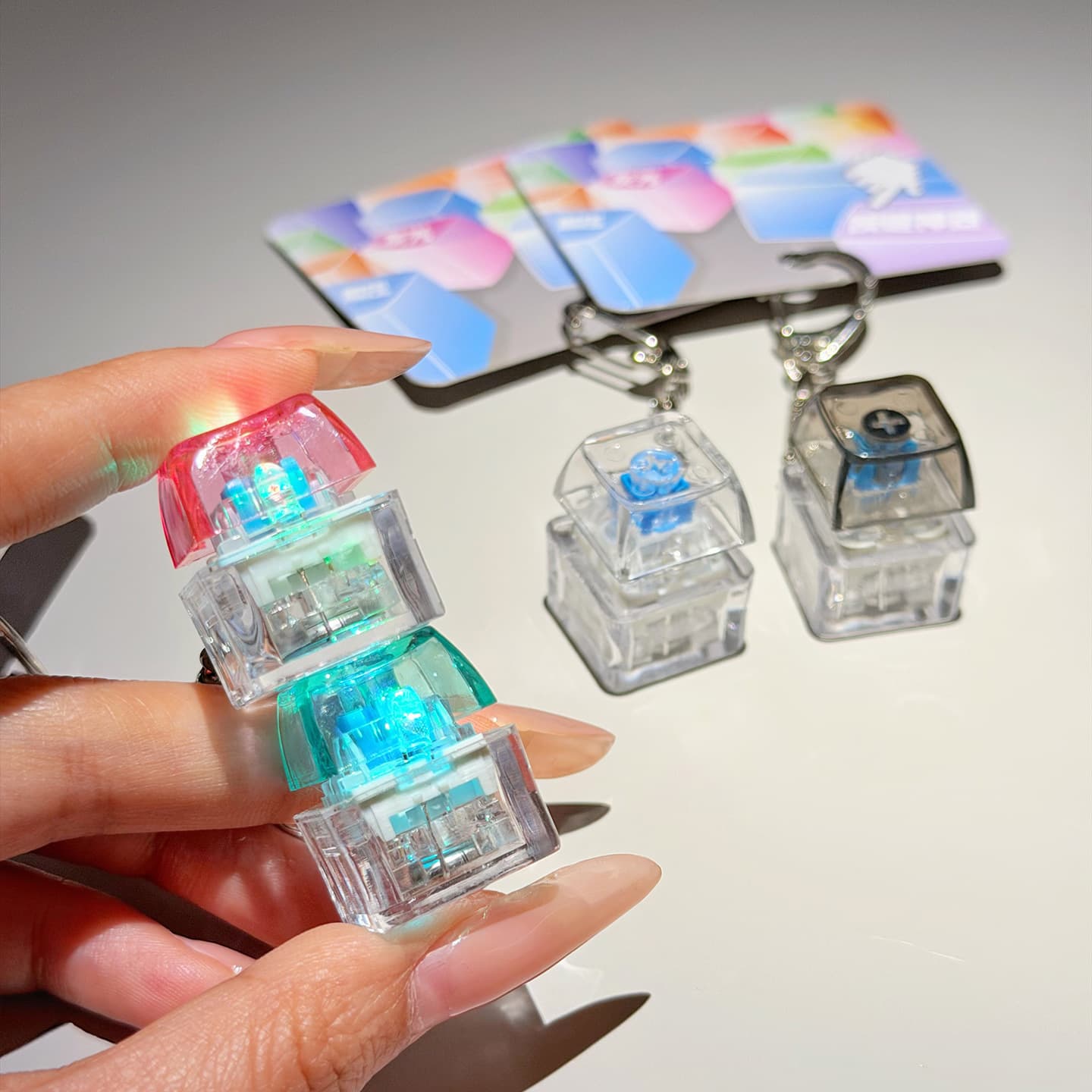 Jintian Injection Molding Factory Unzip Keyboard Artifact Pendant Student Unzip Fun Mechanical Keychain Car Key Chain