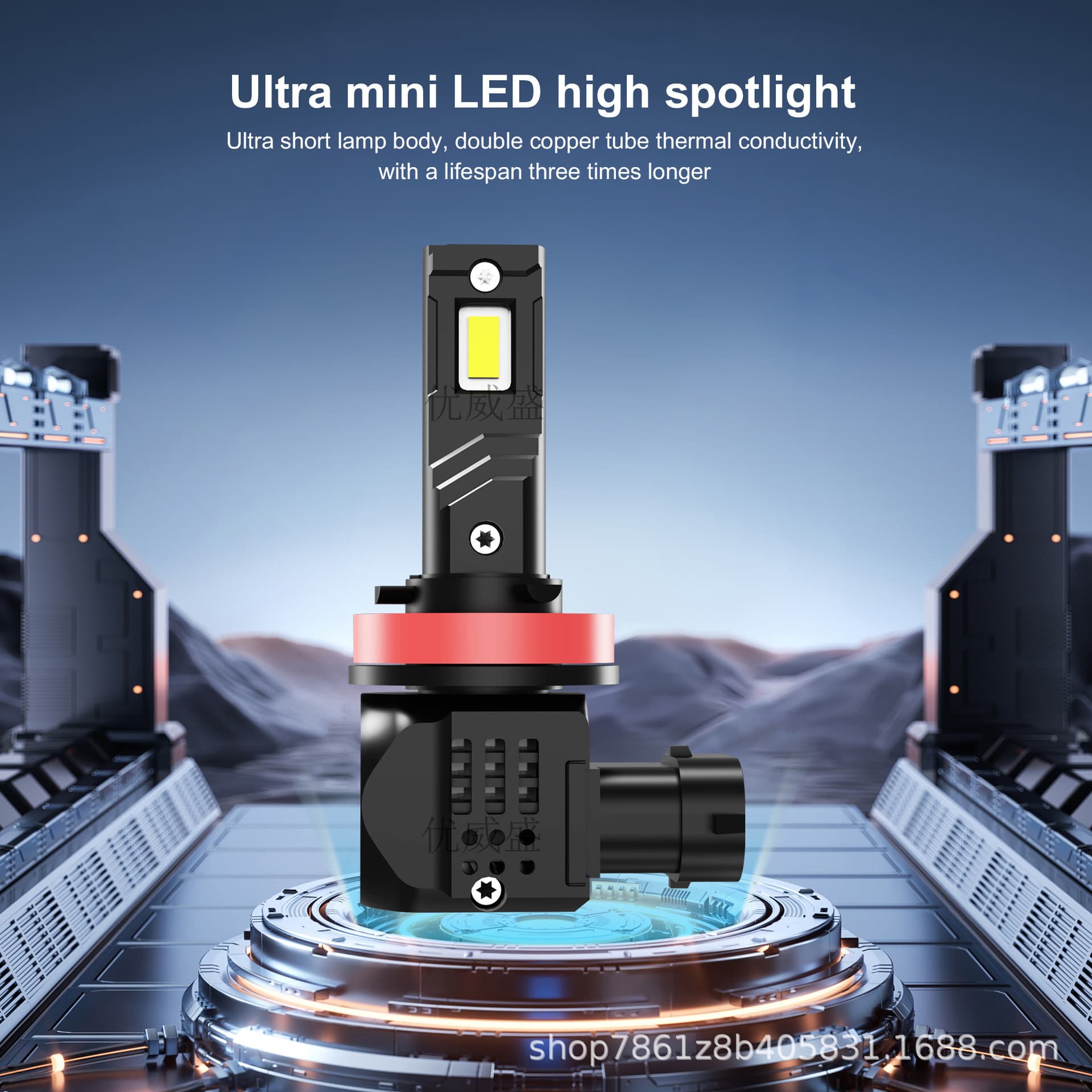 Mini LED headlights, high-quality LED chips, car light bulbs, fog lights