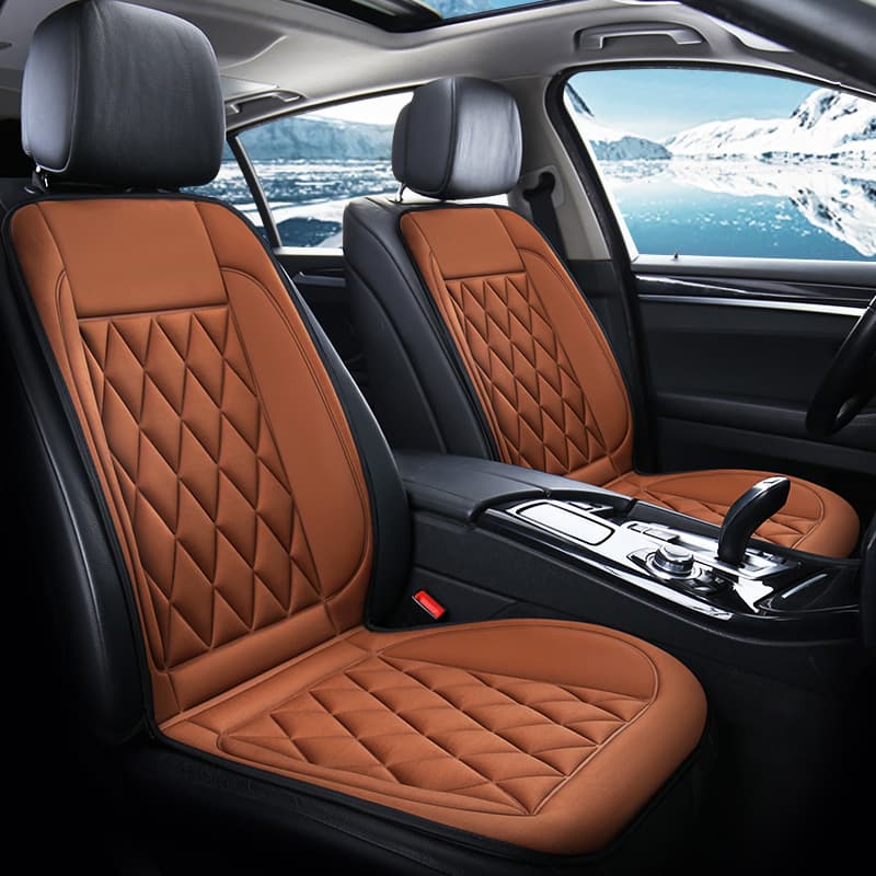Car Heated Seat Cushion, Vehicle Seat Pad Electric Warm Mat, Universal Back Cushion, New Winter Model 12V/24V Car Pad