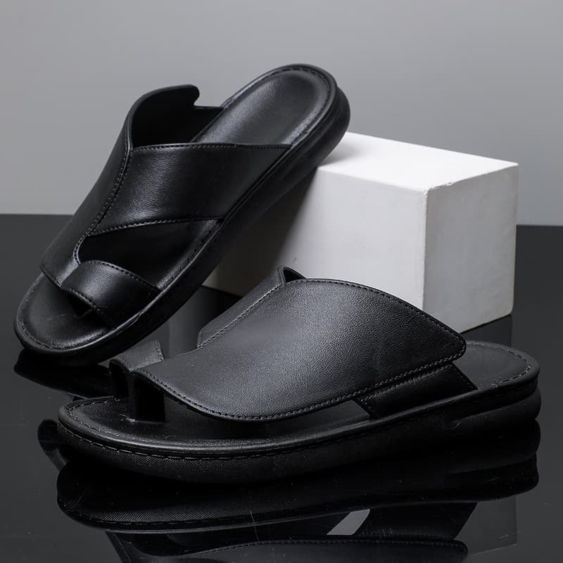 Flip-Flops for Men 2025 Cross-Border Non-Slip Summer Outer Wear Fashionable Soft-Soled Beach Flip-Flops Casual Men's Flip-Flops