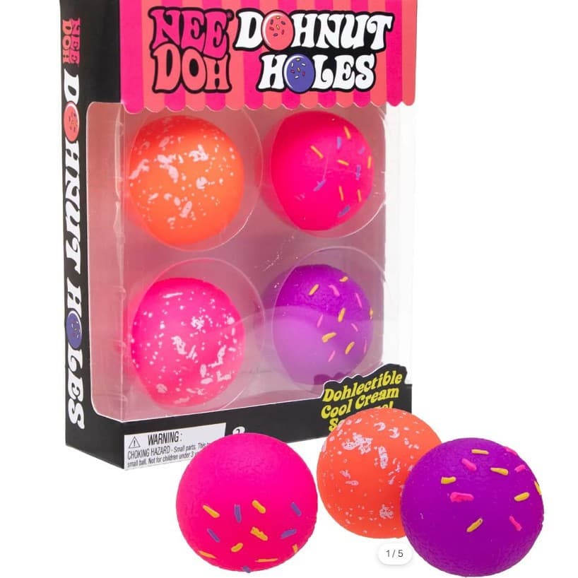 Cross-border New Hot Selling NeeDoh Teenie Donut Hole 4-Pack