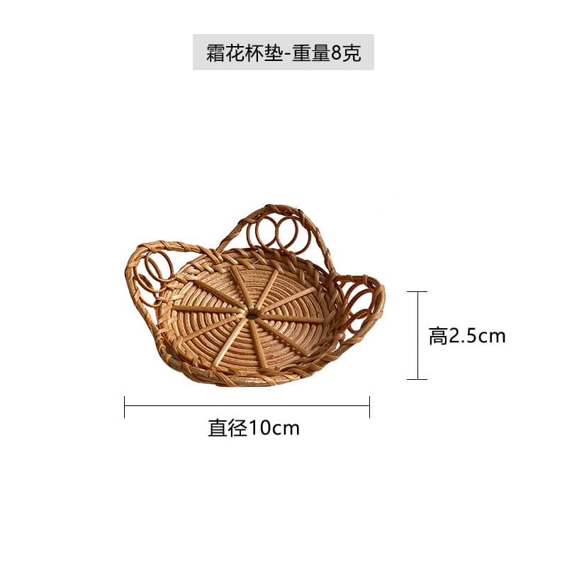 Wholesale Handwoven Tea Ceremony Accessories Office Storage Anti-Mold Solid Wood Round Pen Holder Desk Organizer