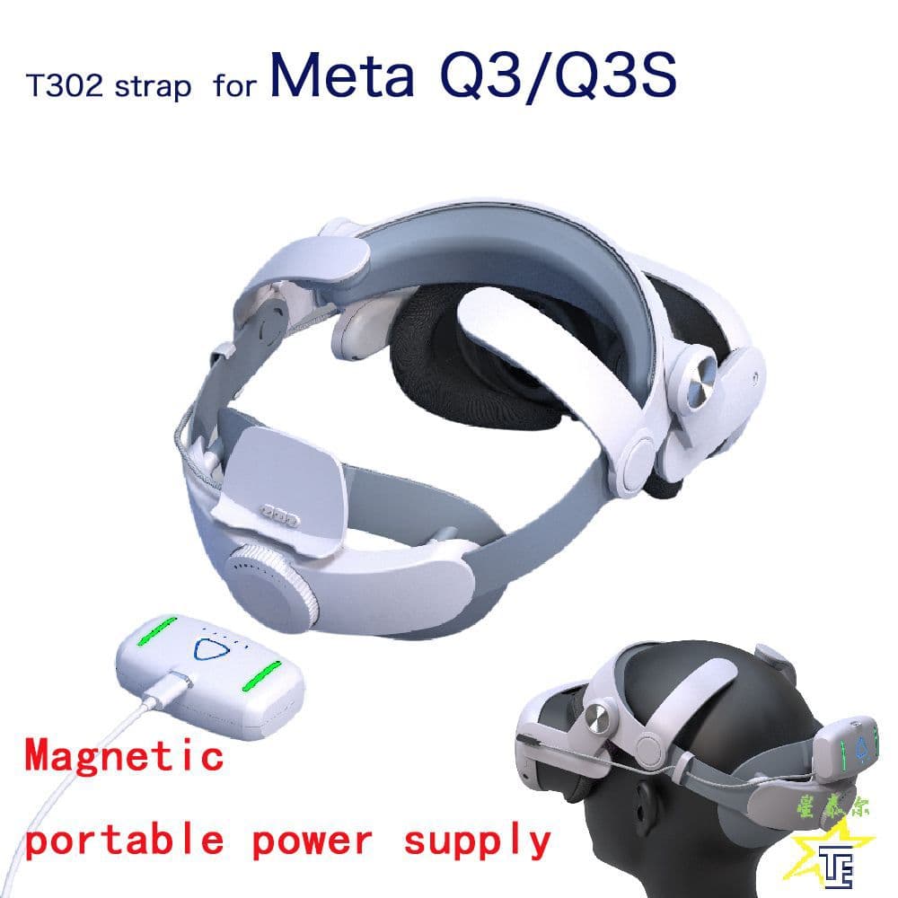 Power Bank-Style Head Strap Charging Headband for Mate Quest 3/Q3S VR All-in-One Headset Accessory