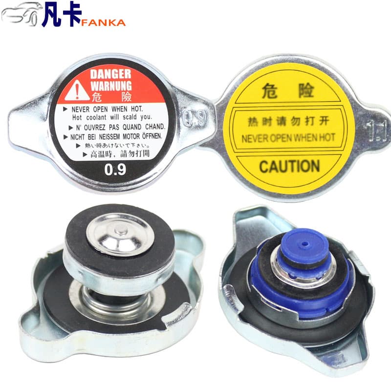 R123 Large, Medium, and Small Head Radiator Caps; R124 Medium Radiator Cap (1.1mm), Radiator Cap (0.9mm), Large and Small Radiator Caps; R126