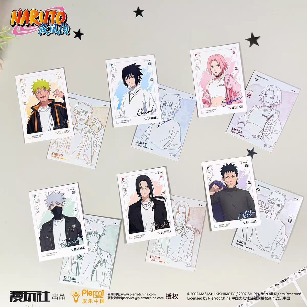 Genuine Naruto Shippuden-Trendy clothing series Polaroid blind box two-dimensional animation peripheral millet