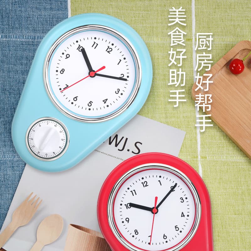 Spot timer wall clock for the kitchen, mute, accurate, simple, creative, easy to operate, household quartz clock retail