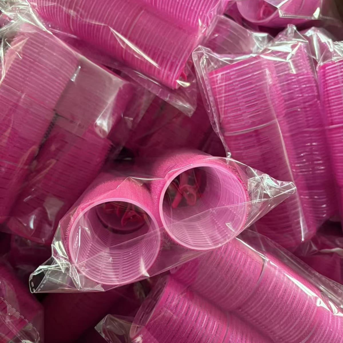 Factory Direct Wholesale Velcro Bangs Nylon Hair Rollers Figure 8 Curlers Non-Damaging Hair Curling Tongs Hair Styling Tools