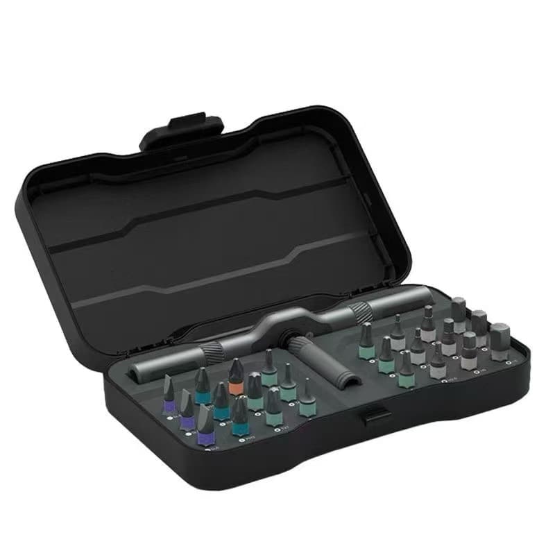 Ratchet Screwdriver 24-in-1 Set Combination Household Wrench Driver Tool Multi-Function S2 Bit Multi-Purpose Disassembly