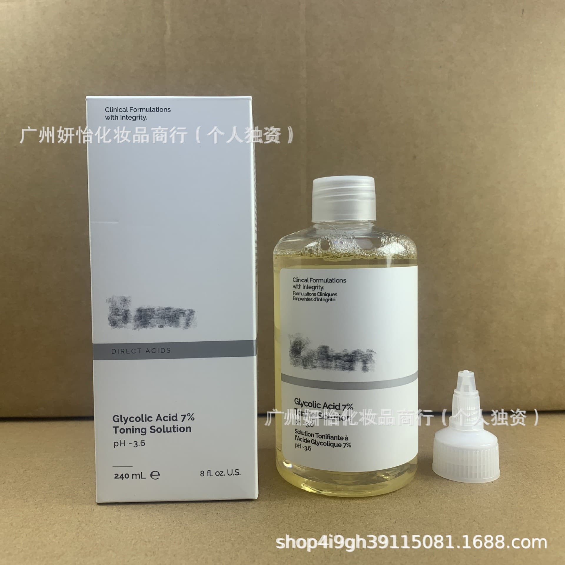 In-Stock to Fruit Acid Toner Glycolic Acid Exfoliating Closed Comedones Pore Tightening Dropshipping