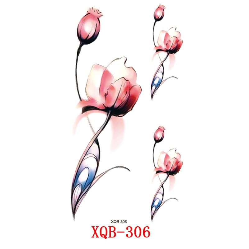 Cross-Border Supply Small Full Arm Tattoo Stickers Flower Letter Animal Tattoo Stickers Tattoo