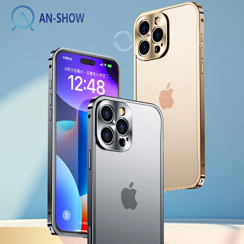 Compatible with iPhone 16 Case 15Pro Lens Full Coverage Case Light Luxury Premium Apple 14 Anti-Drop Dustproof