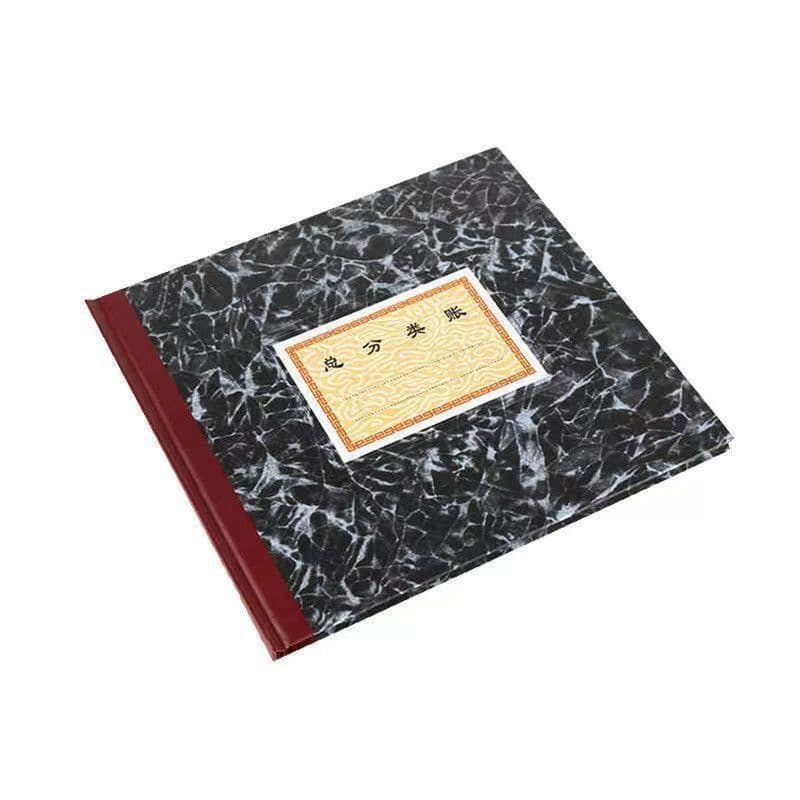 100-page General Ledger & Journal Book - 24K gold-edged financial accounting ledger.