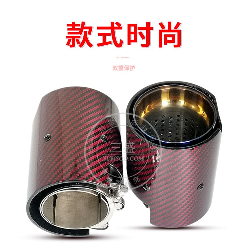 Modified Scorpion Car Exhaust Rear Section Stainless Steel Muffler Exhaust Pipe Decorative Carbon Fiber Tailpipe