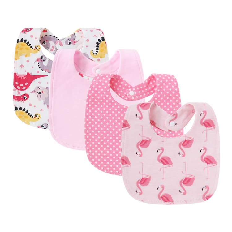 100% Cotton Baby Bibs for Boys and Girls, Double-Layer Drool Bibs, Newborn Cotton Bibs, Baby Bibs
