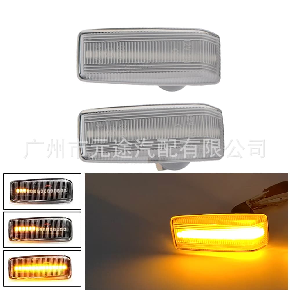 Side Dynamic Flowing Fender Turn Signal Light for Mercedes-Benz W201 190 W202 W124 W140 R129
