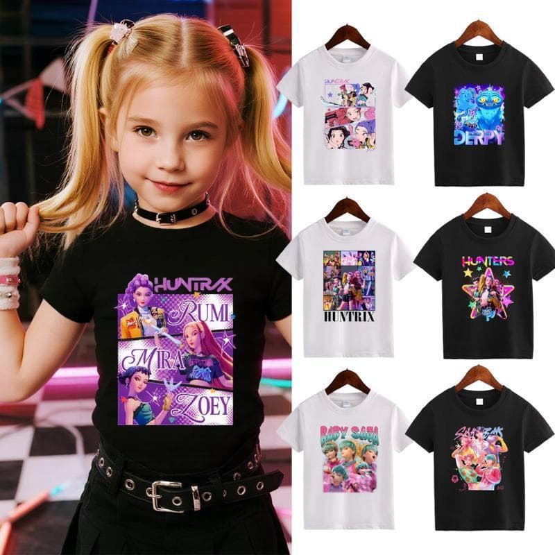 Ouma cross-border cotton Kpop Demon Hunters Tiger Shirt, Demon Hunter Tiger