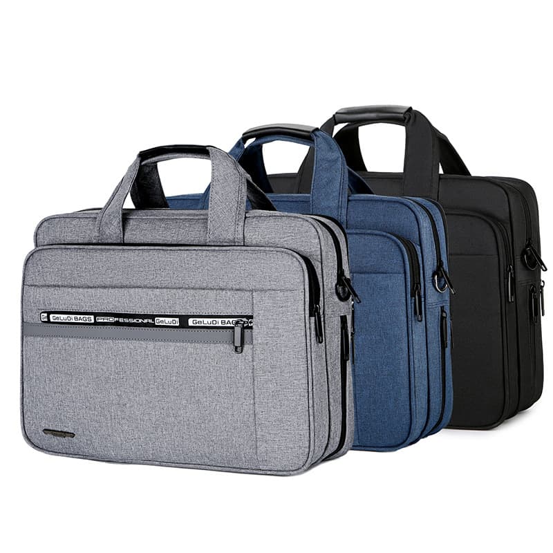 Cross-border wholesale simple and stylish laptop bag, shoulder and hand carry for men and women, 15-inch notebook, gift ordering, exhibition bag