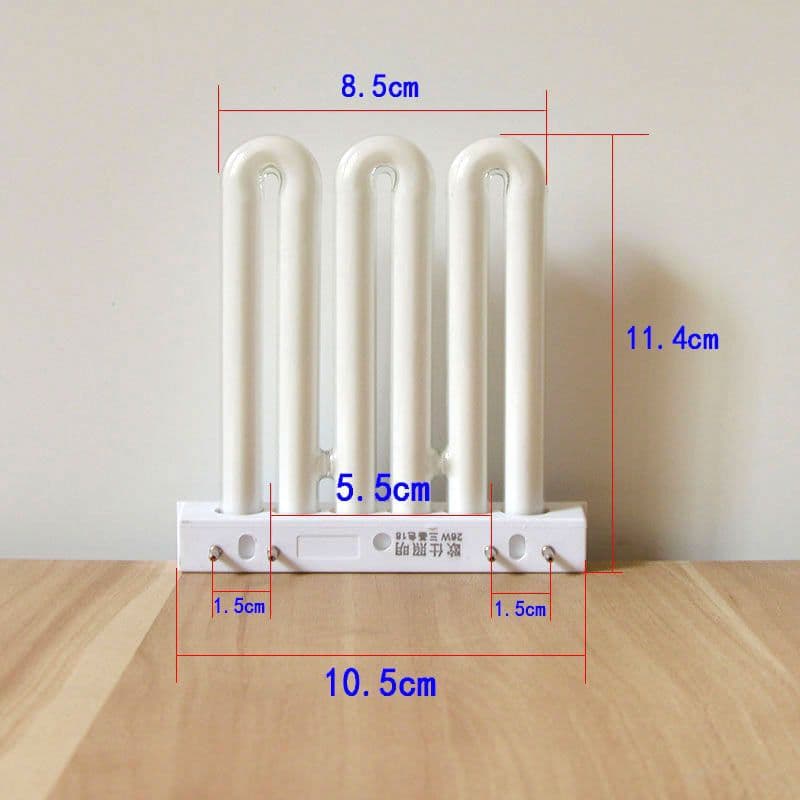 3U-26W U-shaped tube bulb kitchen and bathroom lamp tube 3U tube light U-shaped bulb 3U-shaped lamp tube four-pin Oujiachen