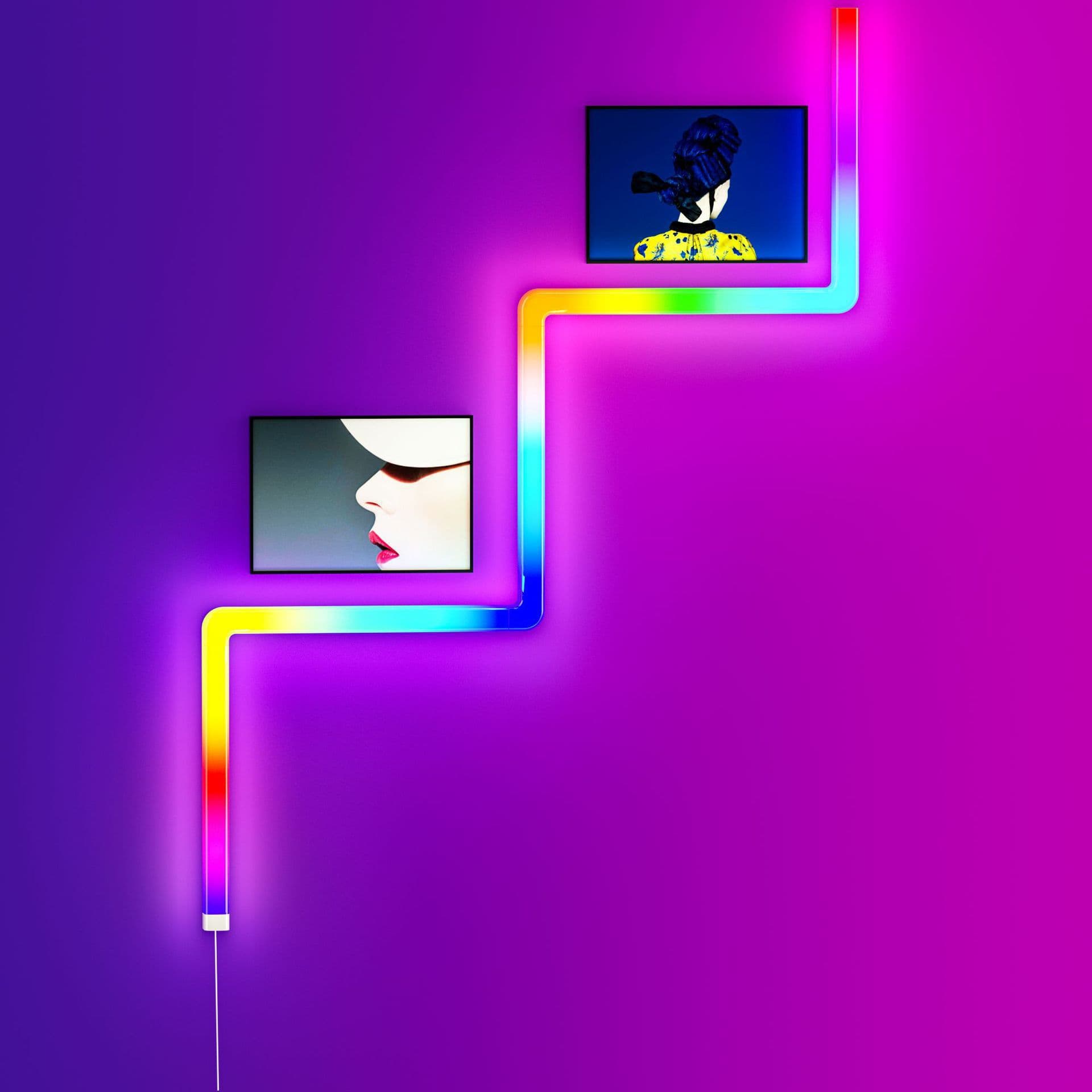 RGB Colorful Fill Light Remote Control Atmosphere Light Internet Celebrity Decorative Ambient Wall Light Sound-Activated Rhythm Light Colorful Corner Light