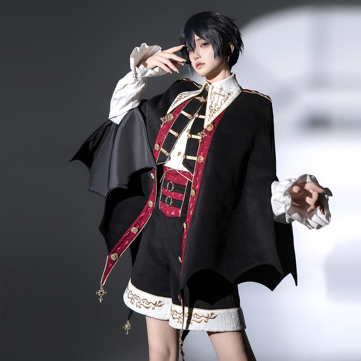 Bear Doujiang Original Vampire Youth Lolita Women's Lolita Coat, Shirt, Pants Daily Cute Set 7179