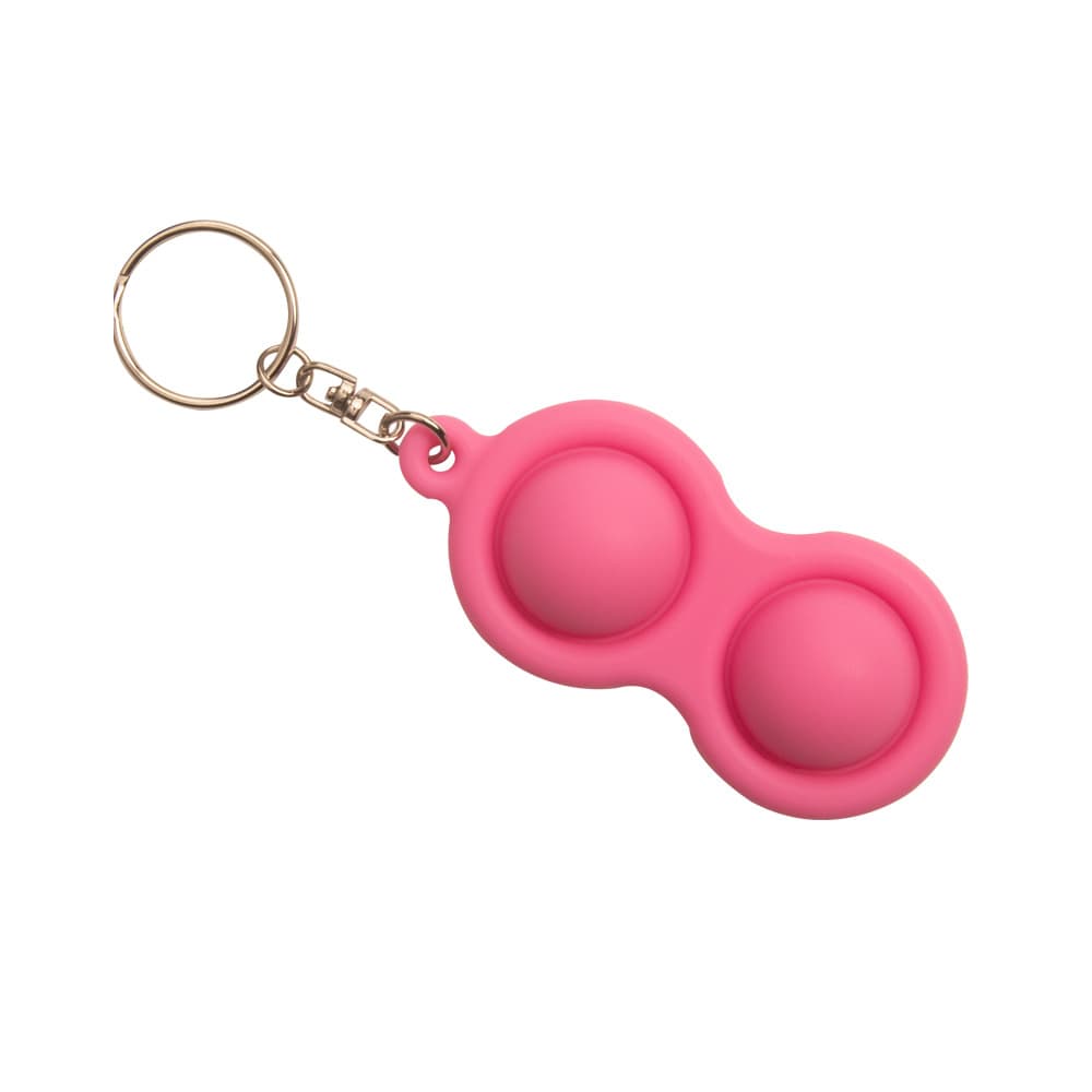 Fidget Simple Dimple Toy Silicone Keychain Dimple Lock Keychain Key Chain