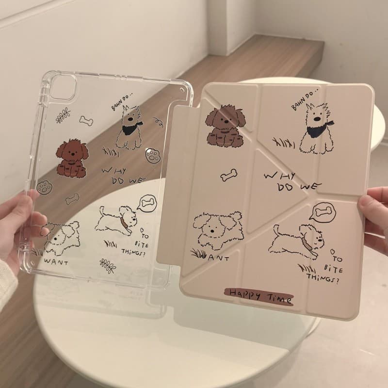 Cute Animal iPad Case for Air6/Pro11 inch 3+Y Apple 10th Gen Magnetic with Pencil Holder 10.2 inch