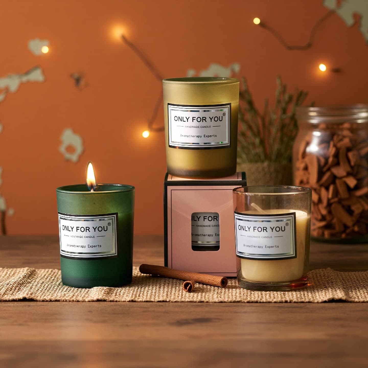Aromatherapy Candle Custom Long-Lasting Scent Sleep Aid Bedroom Light Fragrance Premium Gift Romantic Decor