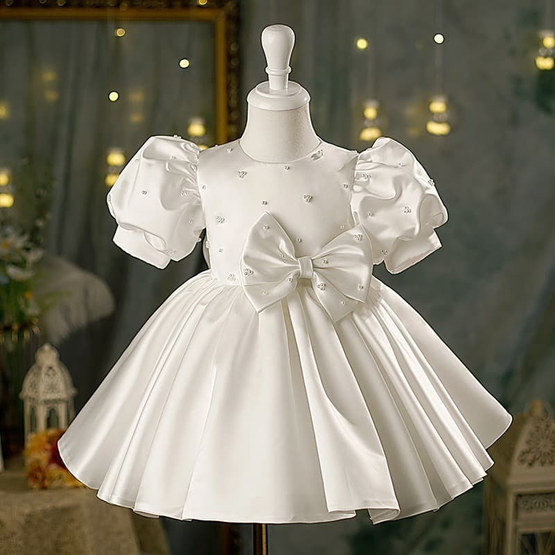 2026 New Children's Gown for First Birthday, Princess Dress for Flower Girl Wedding, Piano Performance Birthday Dress for Little Girls