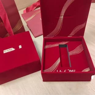 Red Lancome Lipstick Gift Box Gift Bag Velvet Texture Gold Label Limited Edition Gift Box Gift Bag