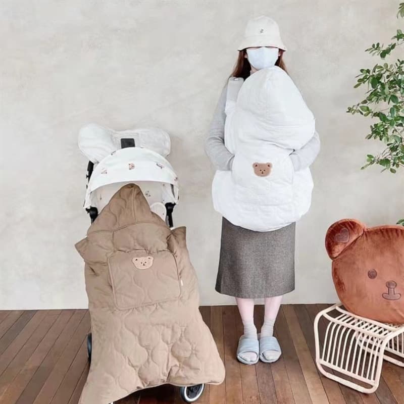 Infant Windproof Hug Blanket, Stroller Cover Blanket, Children's Waist Stool Windproof Carrier, Winter Portable Hug Blanket Warmth Thickened Version